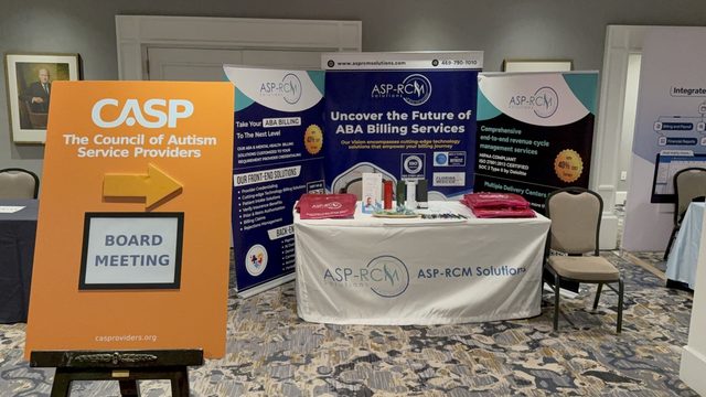 CASP signage beside the ASP-RCM booth, CASP Leadership Summit 2026, photo 3 of 19
