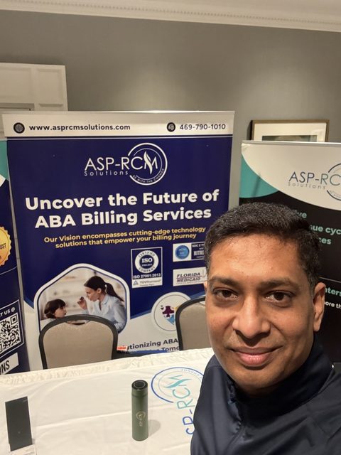 ASP-RCM ABA billing banner at the booth, CASP Leadership Summit 2026, photo 6 of 19