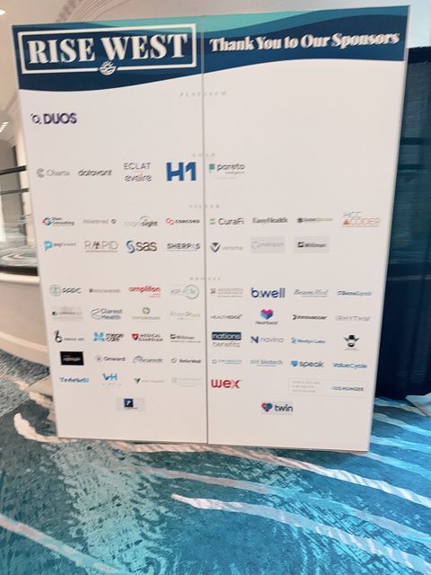RISE West sponsor board, RISE West 2026, photo 21 of 21